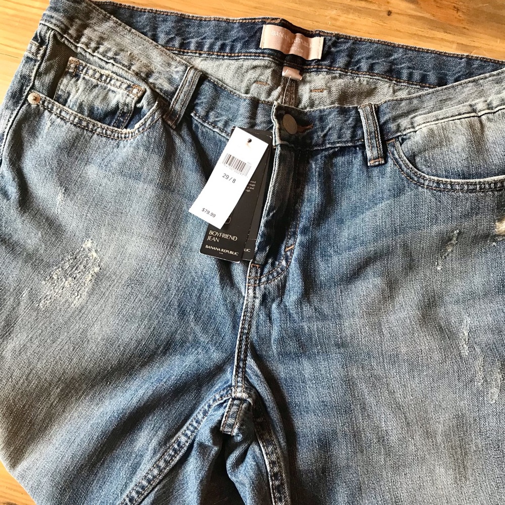 NWT Banana Republic Boyfriend Jean size 8